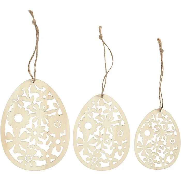 Деревянные украшения «Яйца»