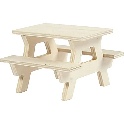 Decorative Wooden Picnic Table