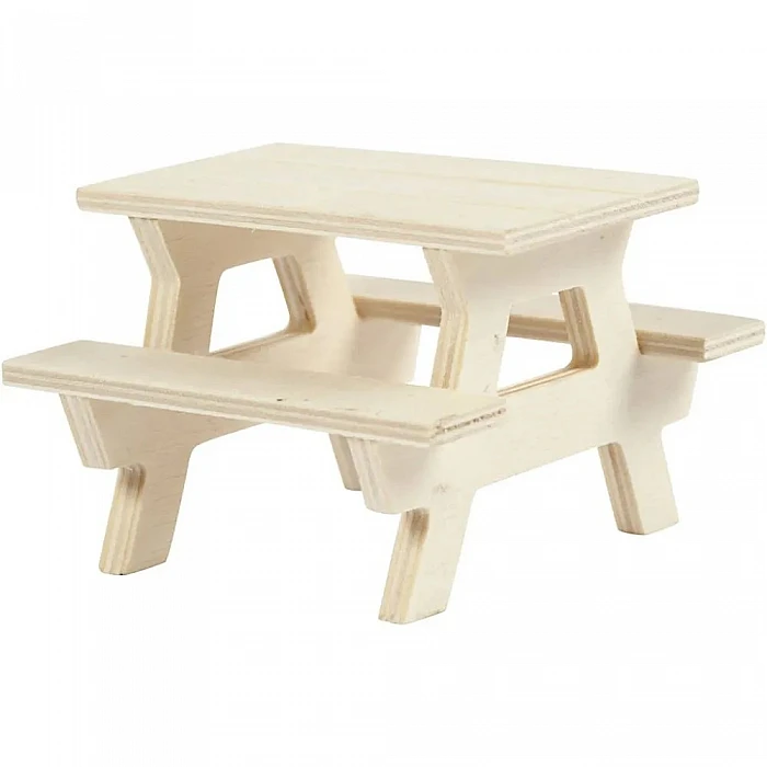 Decorative Wooden Picnic Table
