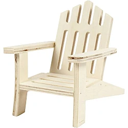 Wooden garden chair (9x7 cm)