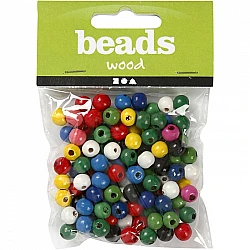 Wooden Beads - Assorted 8 mm