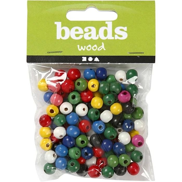Wooden Beads - Assorted 8 mm