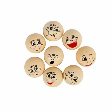 Деревянные головки для кукол (D 20 мм, 16 шт.)