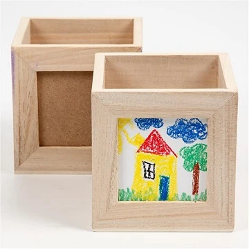 Koka zīmuļu turētājs (10 x 10 x 10 cm)