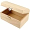 Wooden box with latch (11.5 x 5.8 x 5.8 cm)