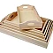Wooden Trays with Handles (6 pcs)