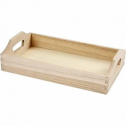 Wooden Tray with Handle (30 x 17 x 5 cm)
