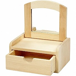 Комодик со зеркалом (12 x 10 x 6,5 см)