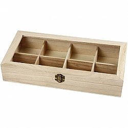 Storage box with latch (32 x 16 x 6 cm)
