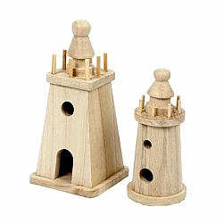 Wooden buoys (2 pcs)