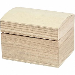 Wooden Box with Clasp (8 x 6 x 4.5 cm)