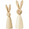 Wooden Rabbits 2 pcs