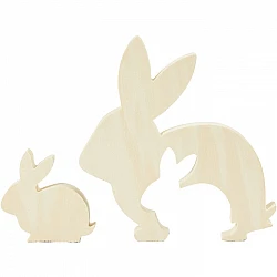 Wooden Two-in-One Bunny