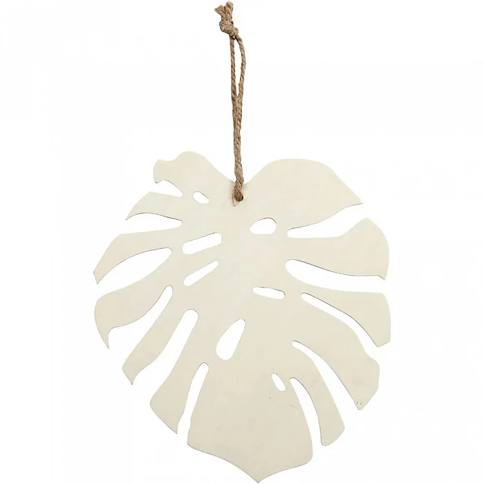 Koka dekors "Monsteras lapa" (20 cm)