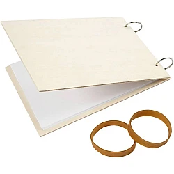 Flower press with wooden lid (21 cm)