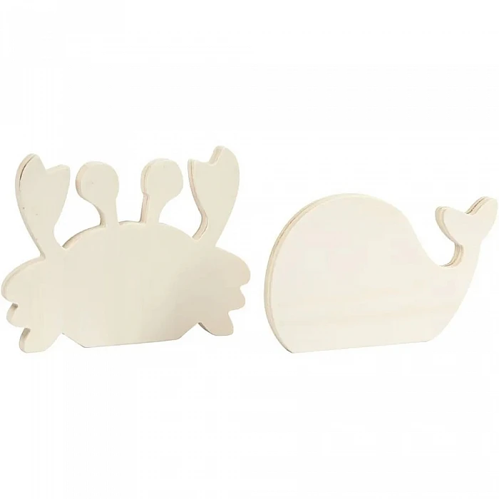 Koka dekori - krabis un valis