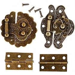 Metal Fastenings and Hinges (30 pcs)