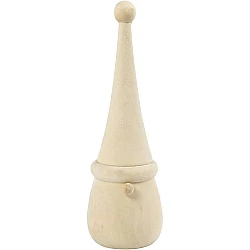 Wooden Decorations - Scandinavian Christmas Santas (D6cm, H16cm)