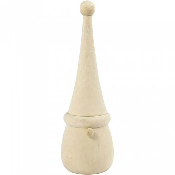 Деревянные украшения — скандинавские Санта-клаусы (D6 см, H16 см)