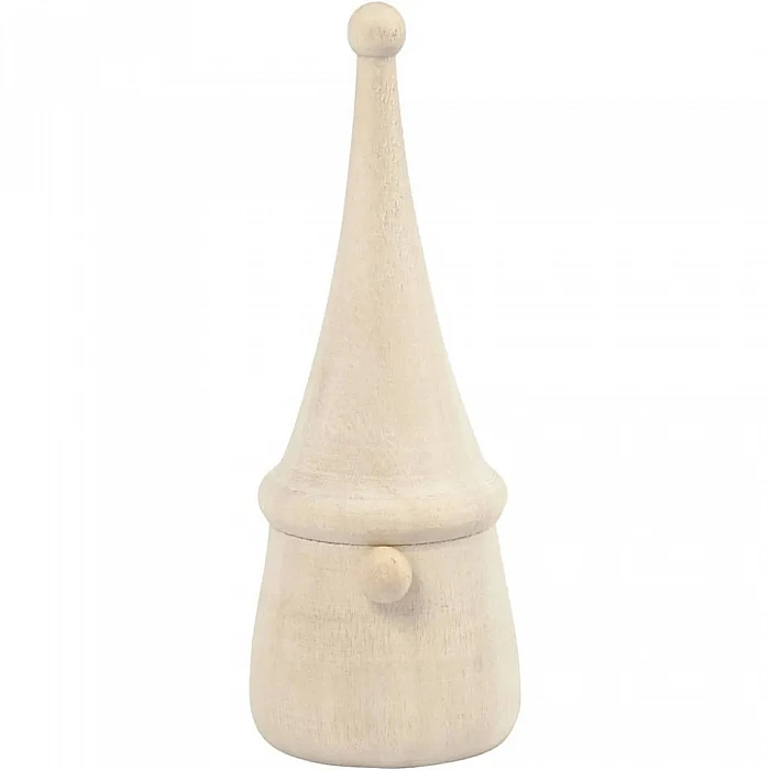 Wooden Decorations - Scandinavian Christmas Santas (D3cm, H8cm)