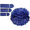 Dark blue pom poms (3 pcs)