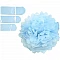 Light blue pom poms (3 pcs)