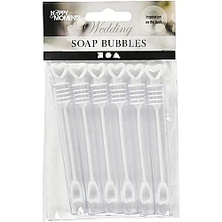 Bubble blower container with heart (6 pcs)