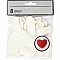Balloons - White Hearts (8 pcs)