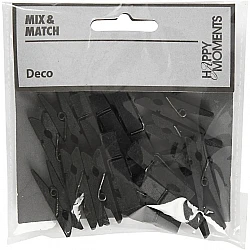 Small Clips - Black (20 pcs)