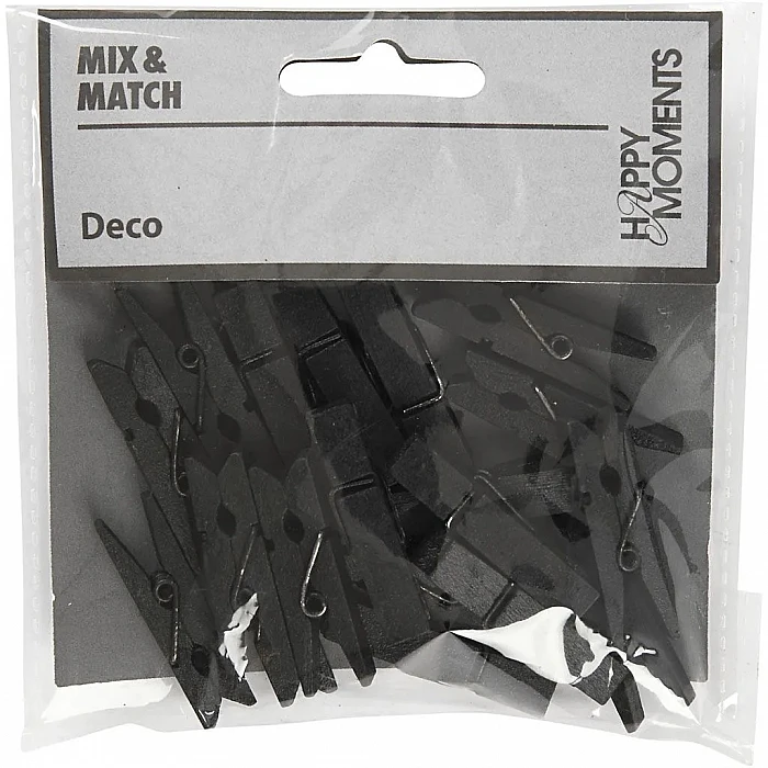 Small Clips - Black (20 pcs)