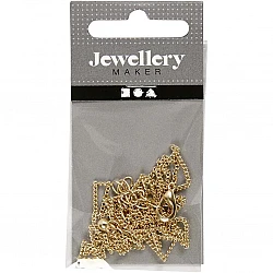 Necklace - Gold-Plated Chain (80 cm, Ø1 mm)