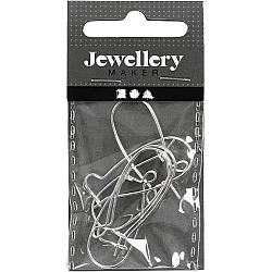 Фурнитура для сережек — посеребренная (25 мм, 6 шт.)