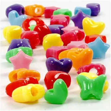 Пластиковые бусины (D10 мм, 400 г)