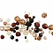 Faceted Beads (Brown, 250 g)