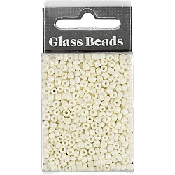 Glass beads - beige (3 mm, 25 g)