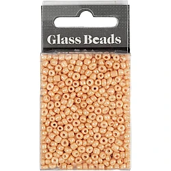Glass beads - peach (3 mm, 25 g)
