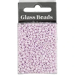Glass beads - lilac (3 mm, 25 g)