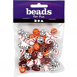 Plastic Beads - Sports Balls (45 g)
