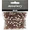 Plastic Beads - Light Grey (6 mm, 40 g)