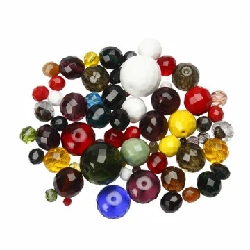 Микс многоугольных бусин (400 г)