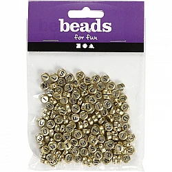 Hanging Letter Beads - Gold 21g