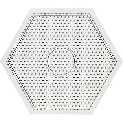 Hama Pegboard Base - Hexagon (15 x 15 cm)