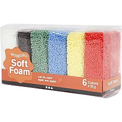 Soft Foam Clay - Standard Colours (6 pcs)