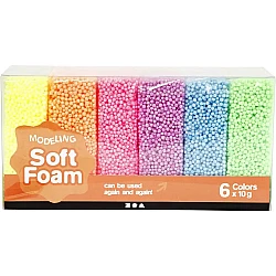 Soft Foam Clay - Neon Colours (6 pcs)