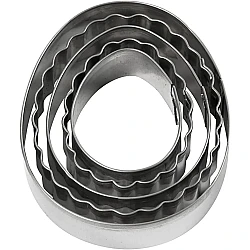 Cookie cutters - egg shape (5 pcs)