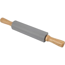 Силиконовый скалка для теста — серый