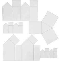 Plastic Moulds - House and Triangles (5 pcs)