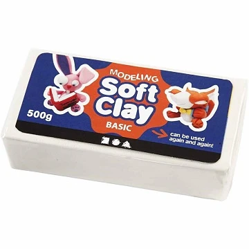 Modelēšanas māls - balts (500 g)