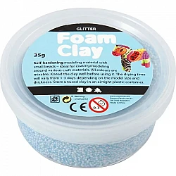 Foam Clay with Glitter - Light Blue (35g)
