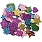 EVA foam shapes with glitter (100 pcs)